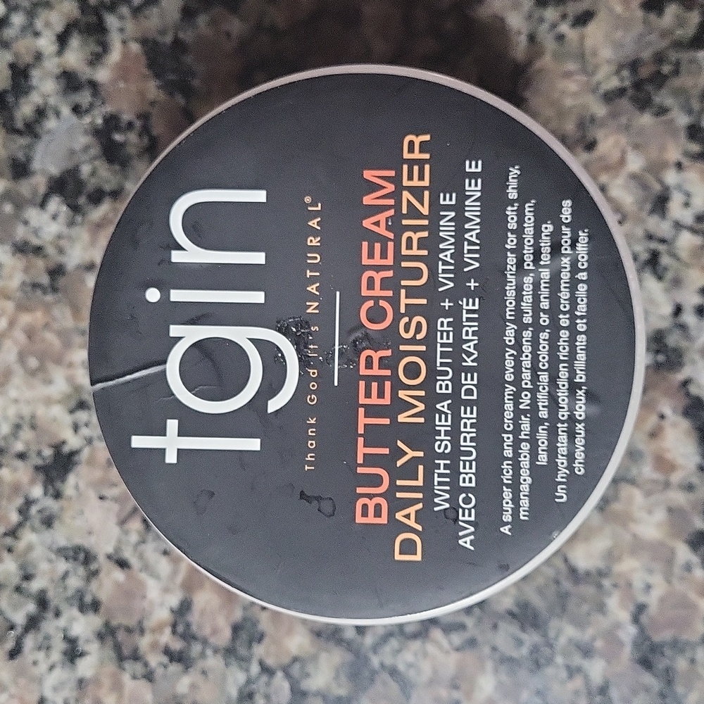 TGIN butter fram daily moisturizer shea butter vit E new 12 oz rich creamy hair